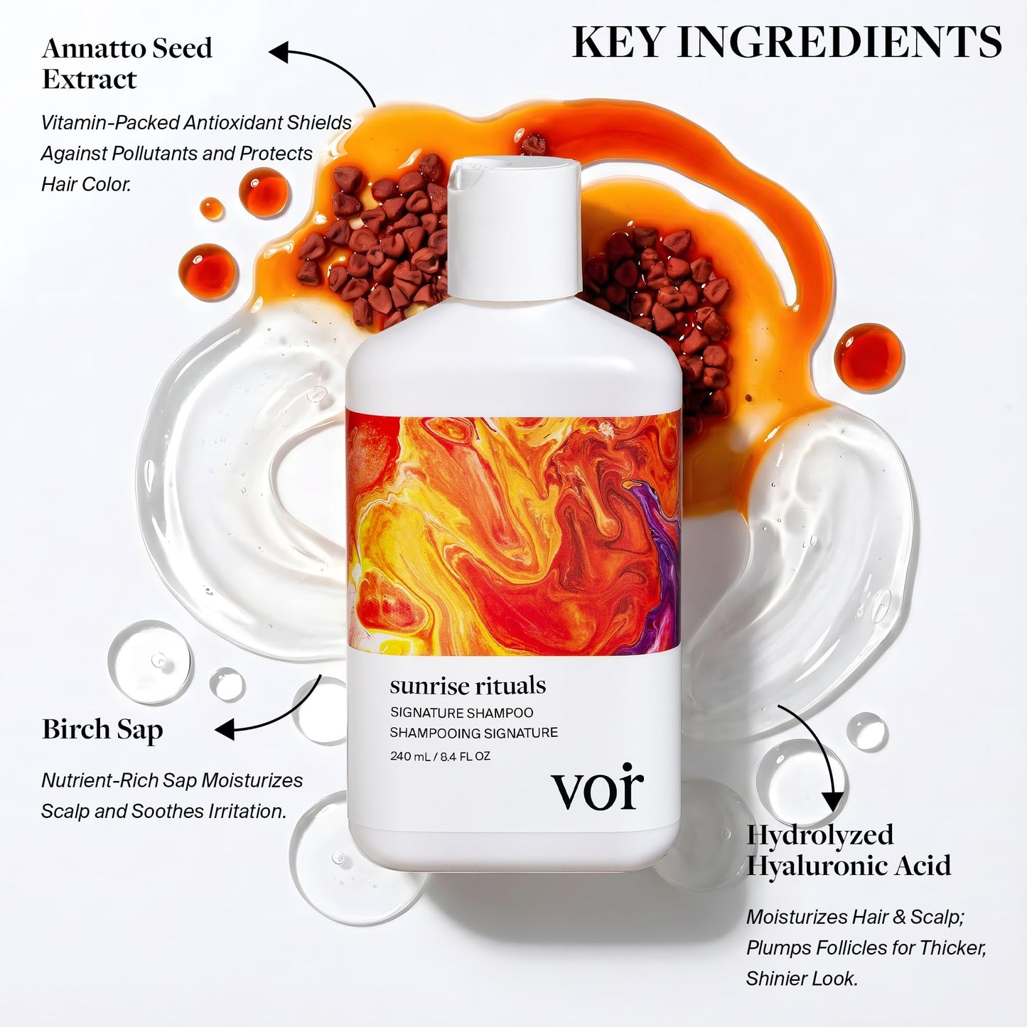Voir Haircare Hyaluronic Acid Shampoo — Hydrating & Smoothing, Sulfate-Free
