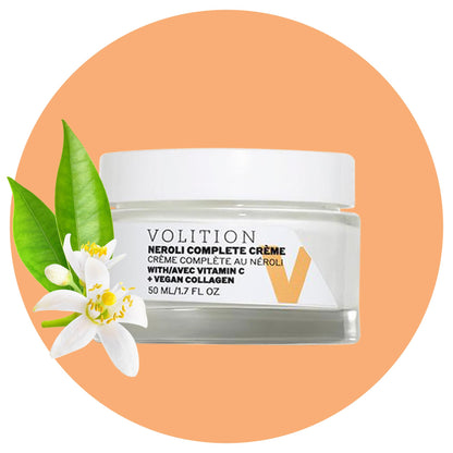 Volition Neroli Complete Crème with Vitamin C + Vegan Collagen | Hydrating Cream for Normal to Combination Skin