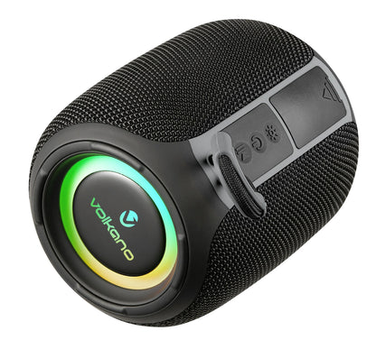 Volkano Topaz Series RGB Bluetooth 5.3 Portable Speaker with FM Radio