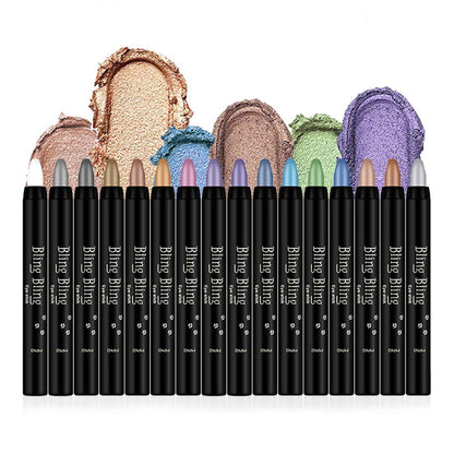 VolksRose 16 Colors Eyeshadow Shimmer Sticks – Creamy, Waterproof Eye Shadow Pencil Set