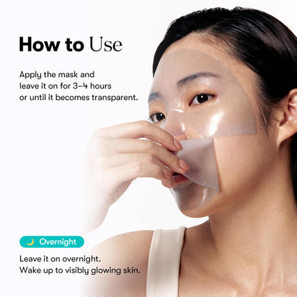 VT COSMETICS PDRN Hydrogel Mask – Overnight Nourishing & Rejuvenating (33g x 4ea)