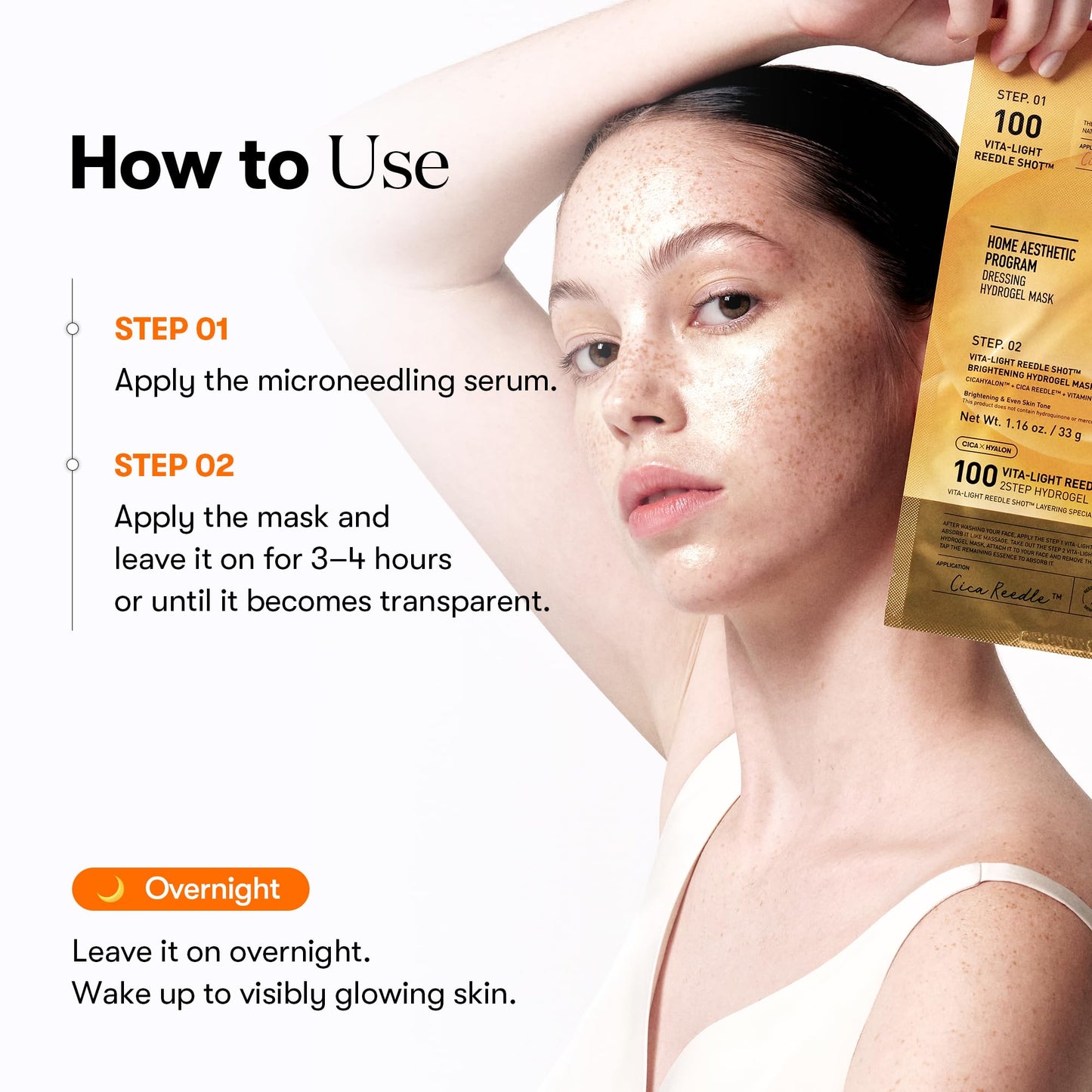 VT COSMETICS Vita-Light Reedle Shot 2-Step Hydrogel Mask – Intensive Glow & Even Tone