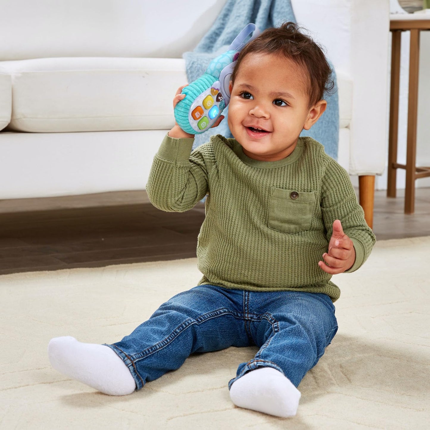 VTech Baby Hello, Hippo! Soft Phone – Plush Toy for Early Pretend Play