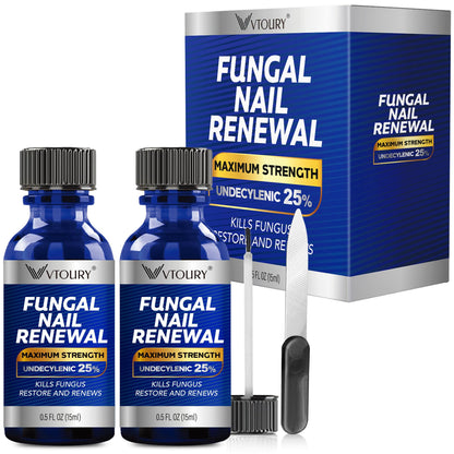 VTROUY Toenail Fungus Treatment Extra Strength – 25% Undecylenic Acid & Tea Tree Oil