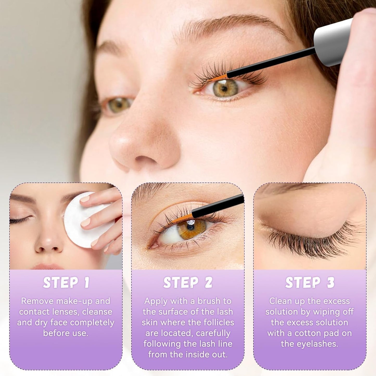 Vxzit Eyelash Growth Serum | Premium Lash Serum for Longer, Fuller Lashes (5ml)