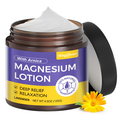 Wagomars Natural Magnesium Lotion for Sleep & Pain Relief | Arnica & Hydration