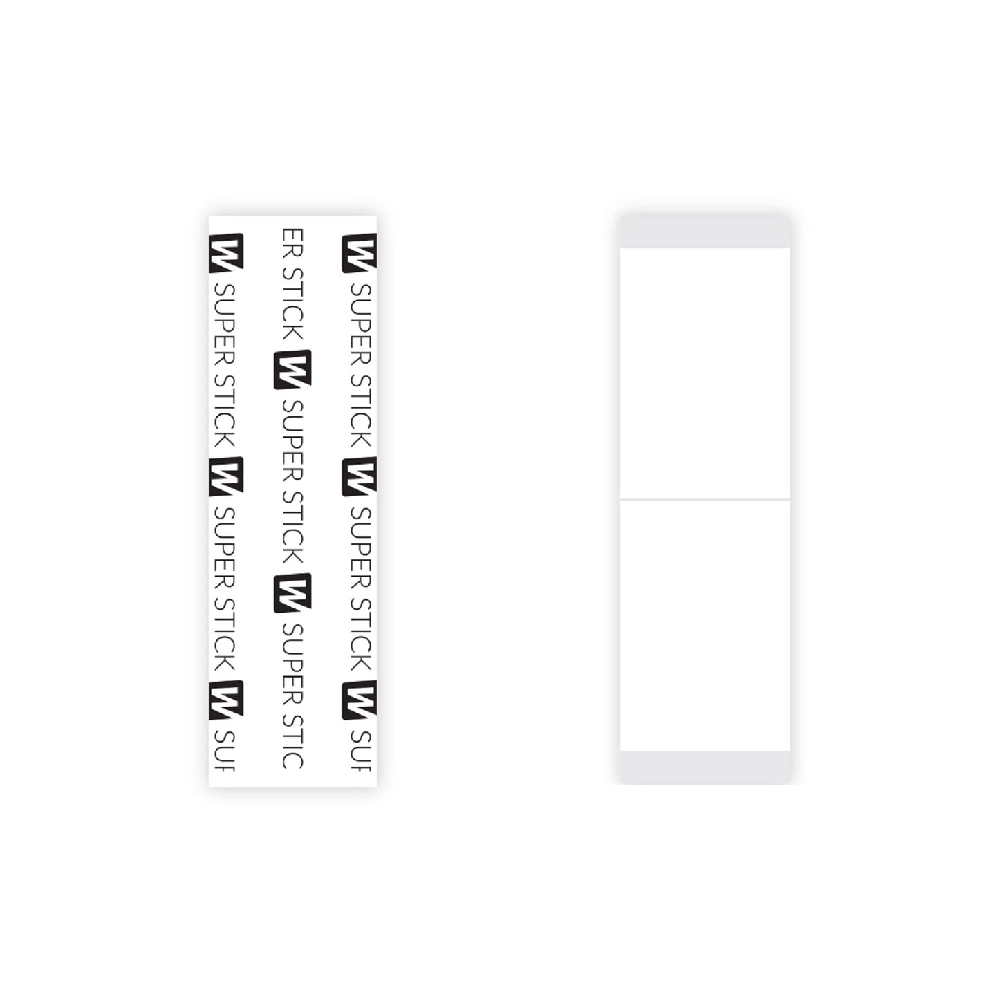 Walker Tape Co. Stick Tape Straight Strips 36 pcs Clear 1x3