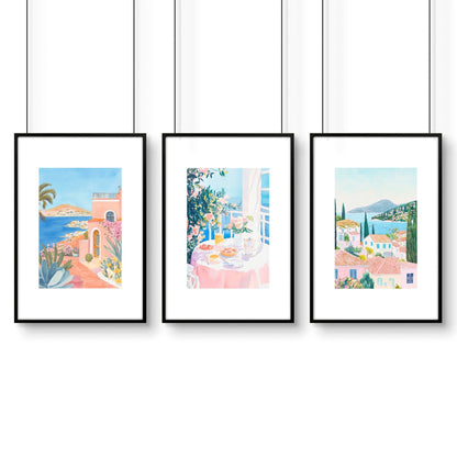 Wall Art Extra Large | Set of 3 Beach Decor Wall art Prints