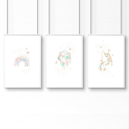 Wall Art For A Nursery | Set of 3 wall art prints