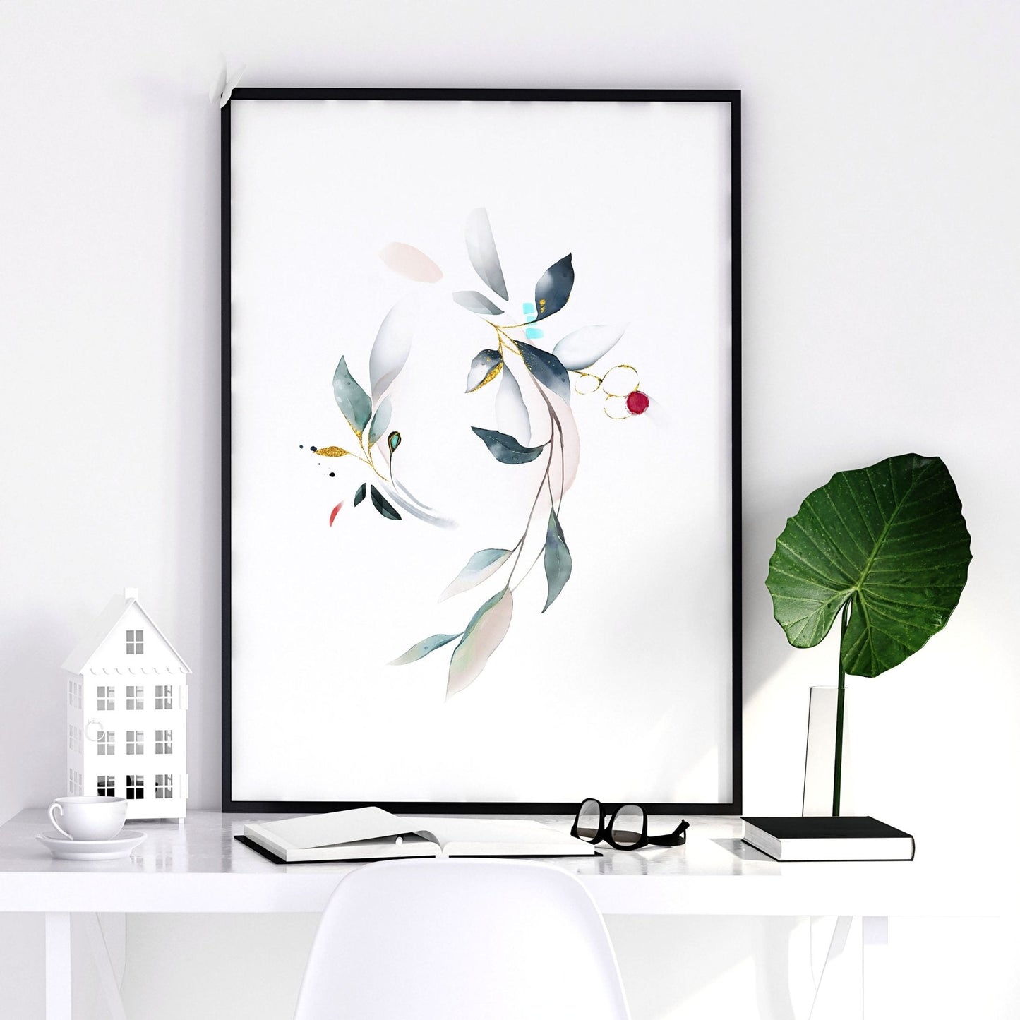 Relaxing bedroom wall art | set of 3 framed art prints