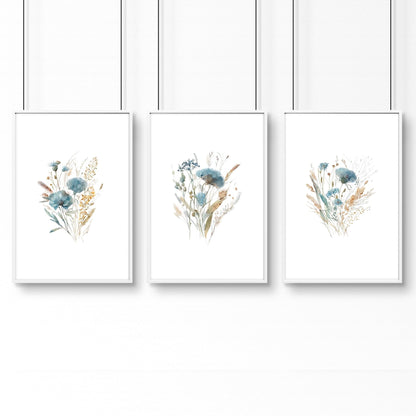 Wall Art Sets | Set of 3 Botanical Wall art Prints