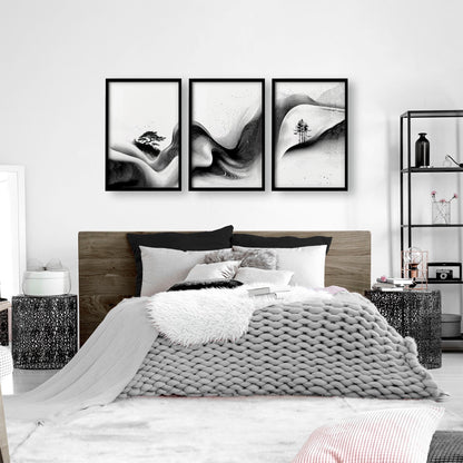 Wall Canvas Art | Set of 3 Asian Inspired Wall art Prints