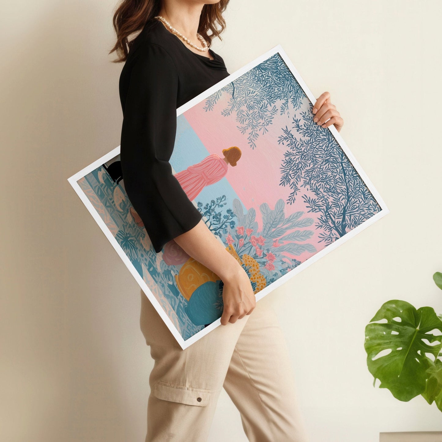 Wall Decor Hallway | Set of 2 Italian Lifestyle Wall art Prints