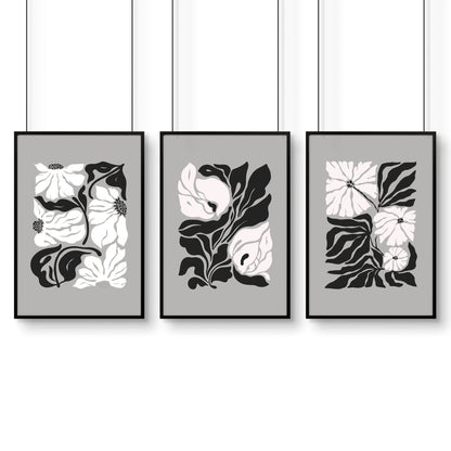 Wall Decoration Large | Set of 3 Botanical Wall art Prints
