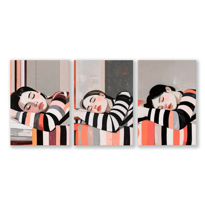 Wall Hanging For Bedroom decor| Set of 3 Women Art Prints
