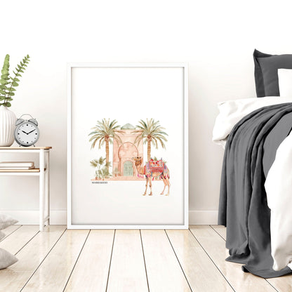Wall Picture With Frame | Set of 3 Moroccan Wall art Prints