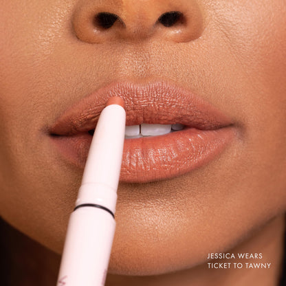 Wander Beauty Lipsetter Dual Lipstick + Lip Liner in Ticket to Tawny – Hydrating, Soft Matte