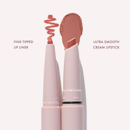 Wander Beauty Lipsetter Dual Lipstick + Lip Liner in Ticket to Tawny – Hydrating, Soft Matte