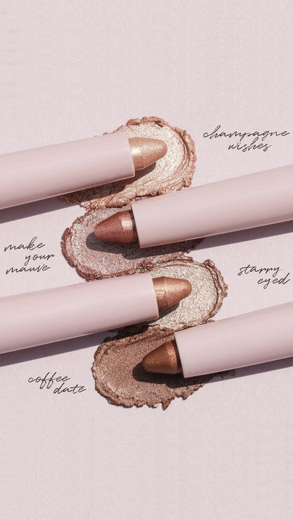 Wander Beauty Wandering Eyes Shadow Stick Starry-Eyed - Cool Bronze Shimmer, Crease-Free