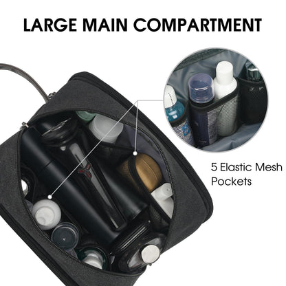 WANDF Travel Toiletry Bag – Large Wet/Dry Compartment Dopp Kit for Men & Women