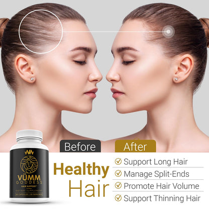 Vümm Goddess by Warped Wellness – Women’s Hair Growth Supplement