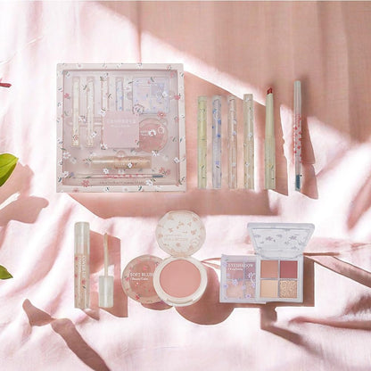 Wasaiggon 8-Piece Makeup Kit Gift Box – Lipsticks, Eyeshadow, Concealer & More