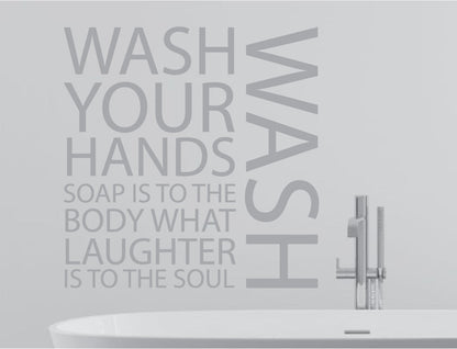 Wash Your Hands Wall Art Sticker
