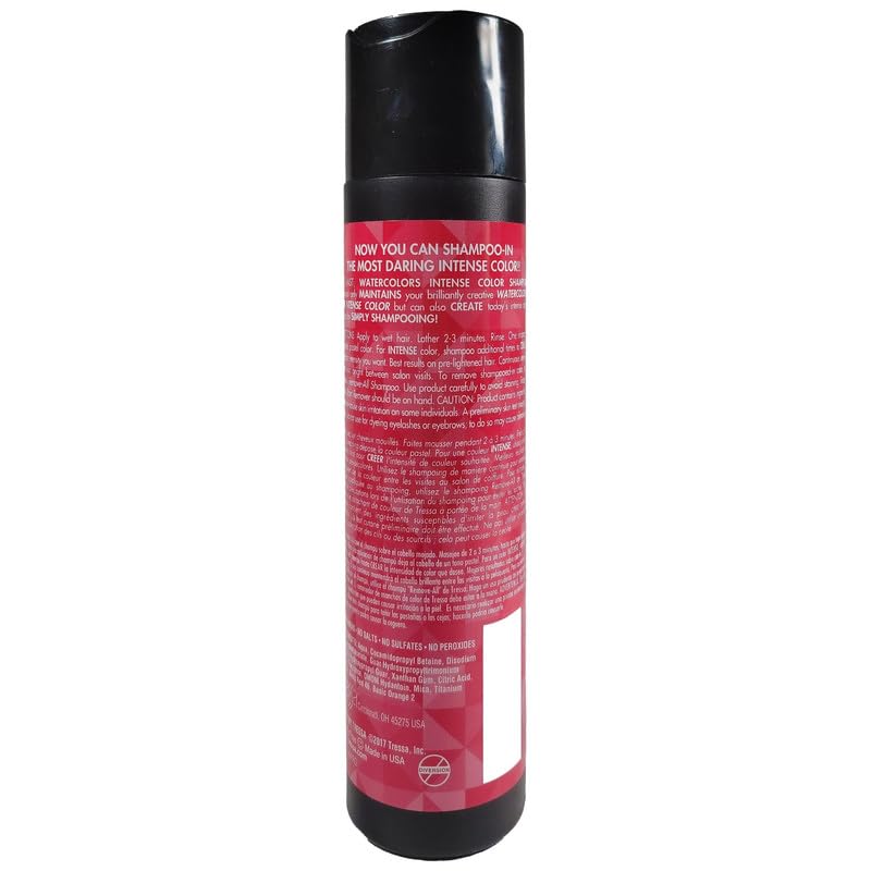 Watercolors Intense Color Depositing Shampoo – Red, 8.5 oz | 3-in-1 Color Refresh