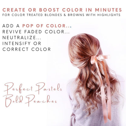 Watercolors Intense Color Depositing Shampoo – Peach, 8.5 oz | Semi-Permanent Hair Color