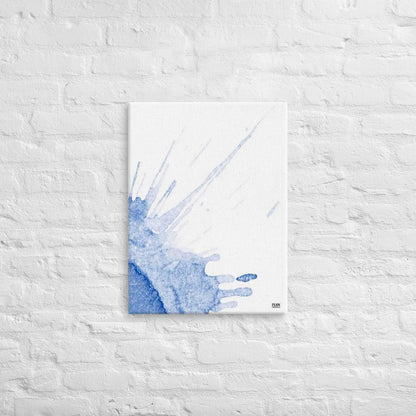 Watercolour Blue Splash - Canvas Print