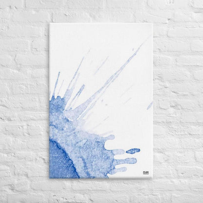 Watercolour Blue Splash - Canvas Print