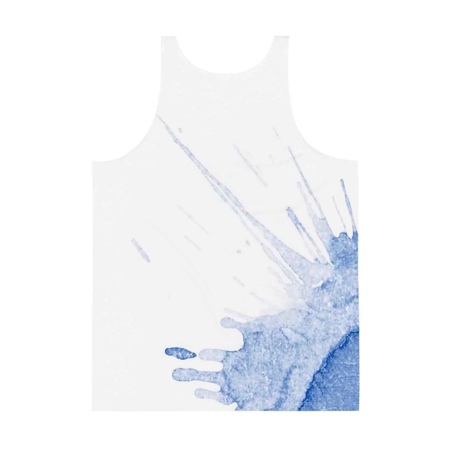 Watercolour Blue Splash - Mens Tank Top