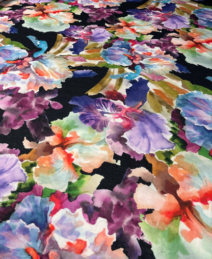 Watercolor Floral Fabric by Metre