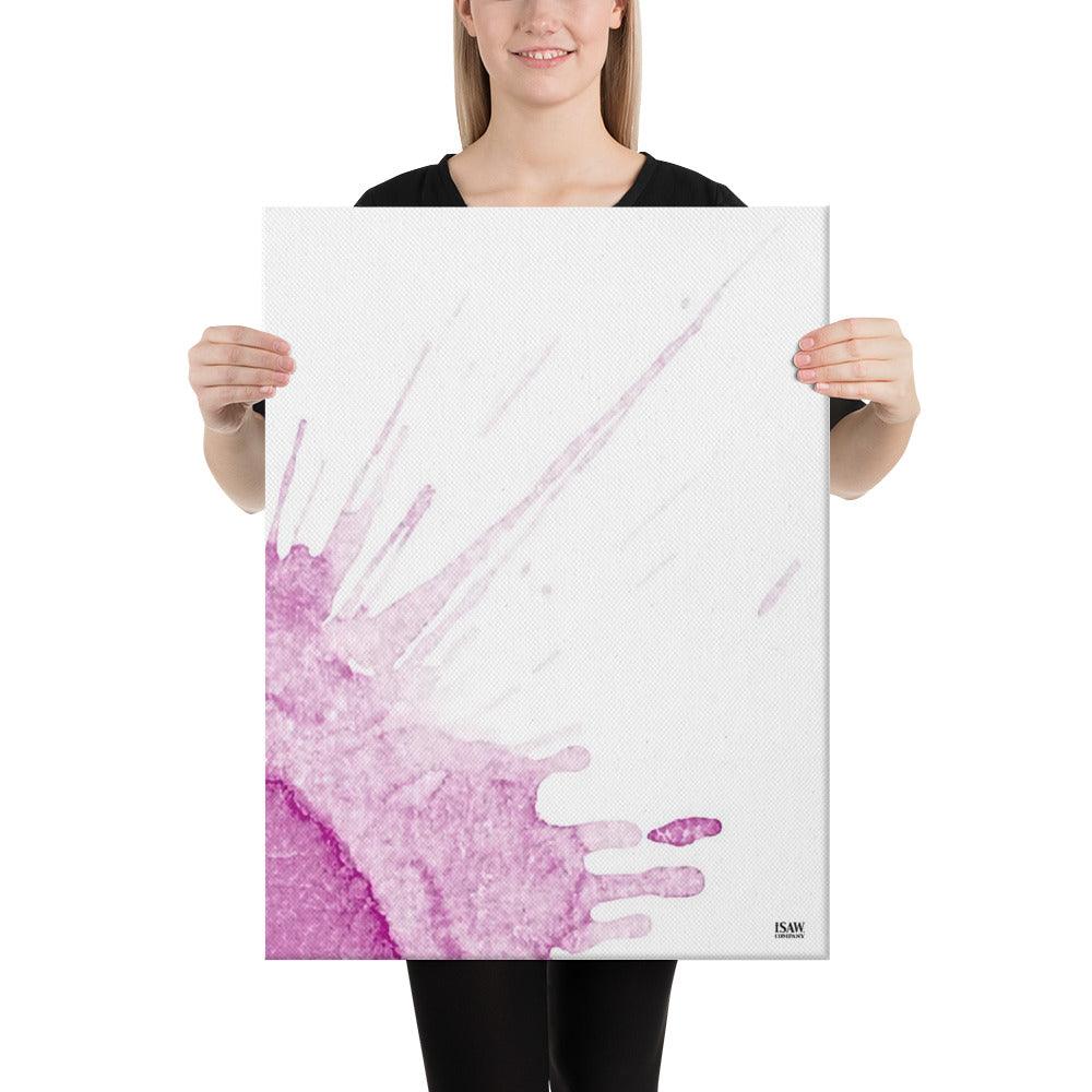 Watercolour Pink Splash - Canvas Print