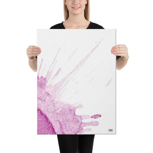 Watercolour Pink Splash - Canvas Print