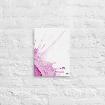 Watercolour Pink Splash - Canvas Print