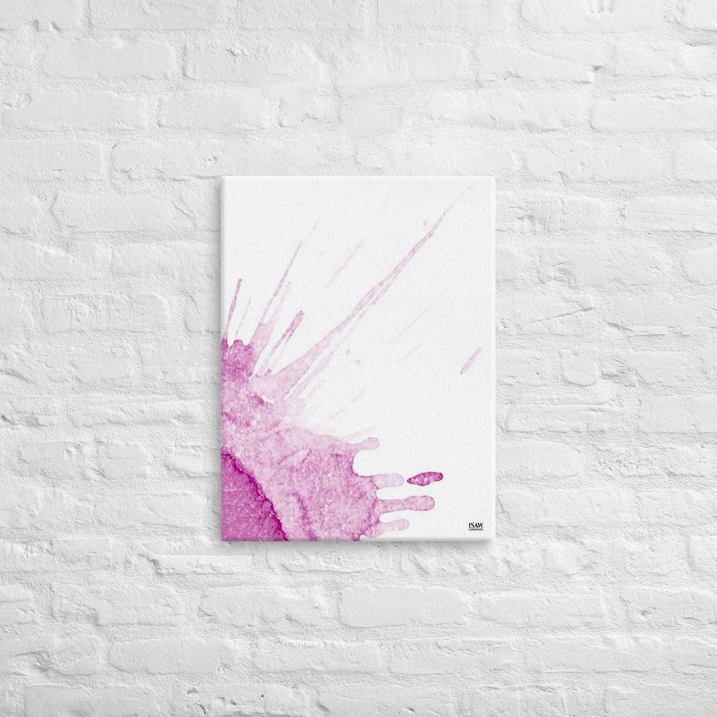 Watercolour Pink Splash - Canvas Print