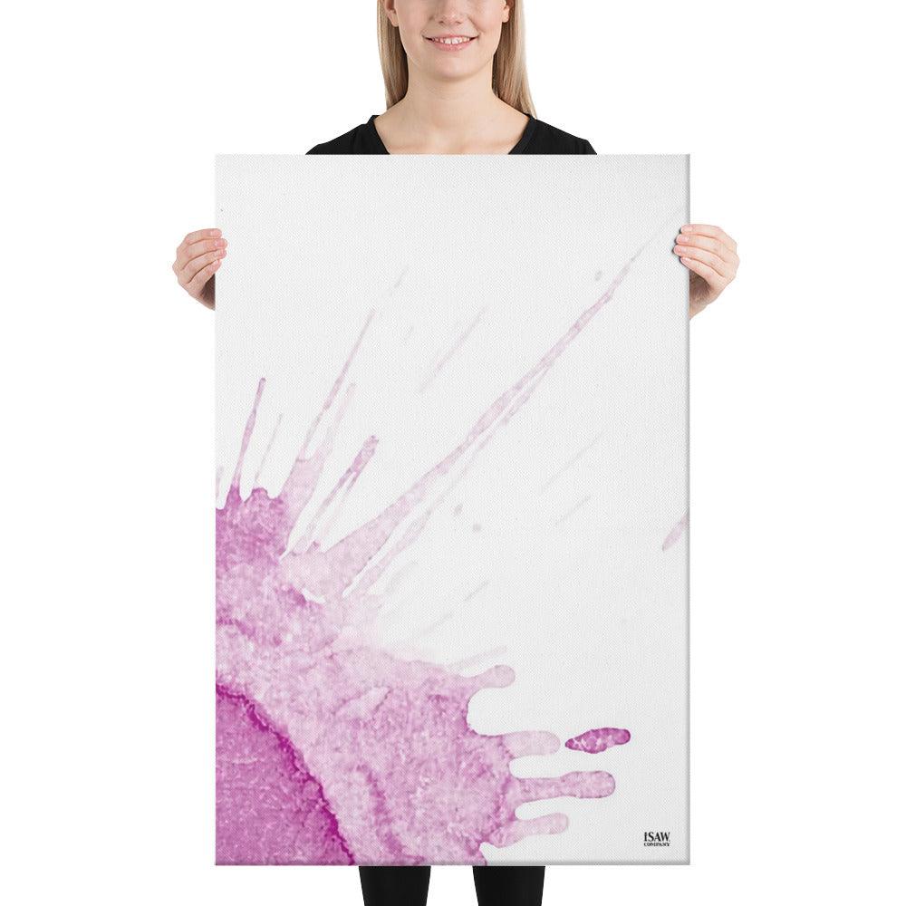 Watercolour Pink Splash - Canvas Print