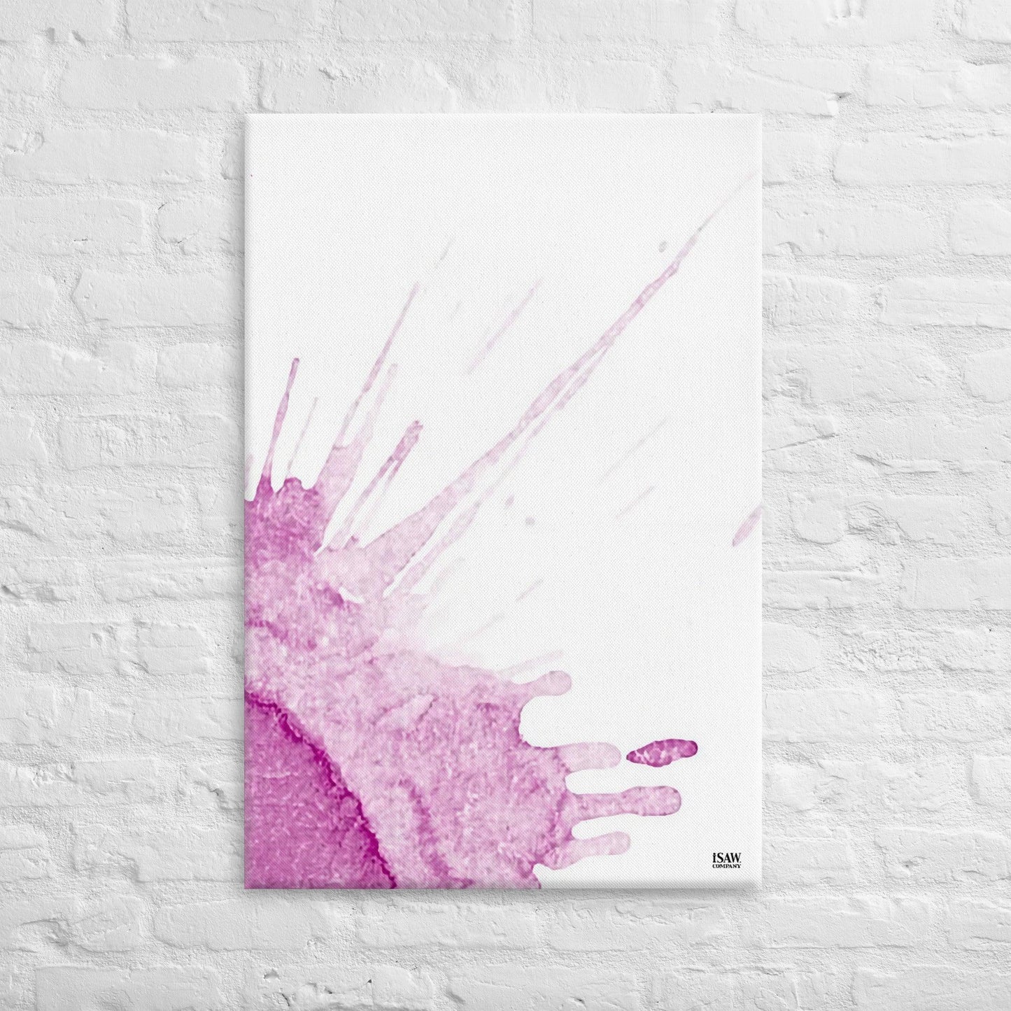 Watercolour Pink Splash - Canvas Print