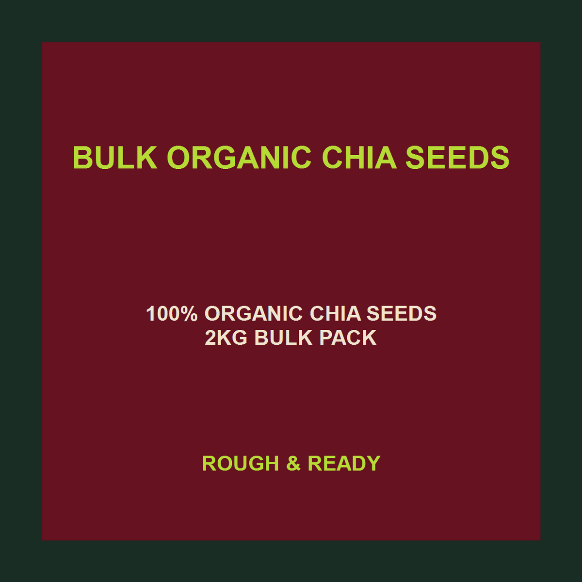 Infinity Foods Bulk Organic Chia Seeds
