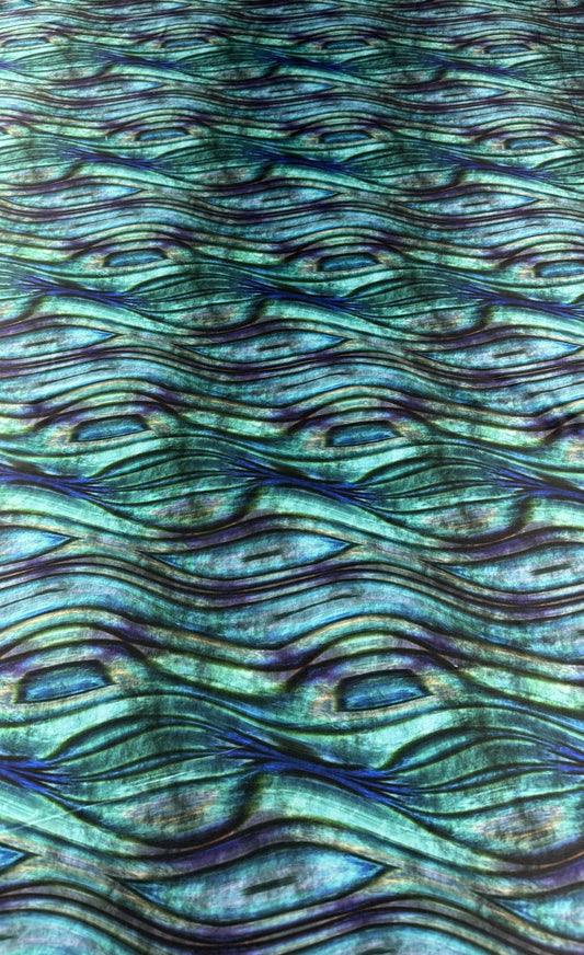 Wave Pattern Fabric By Metre