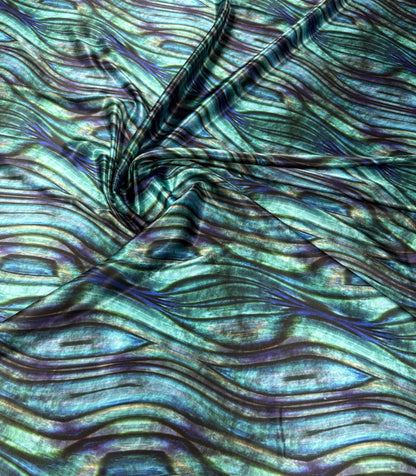 Wave Pattern Fabric By Metre