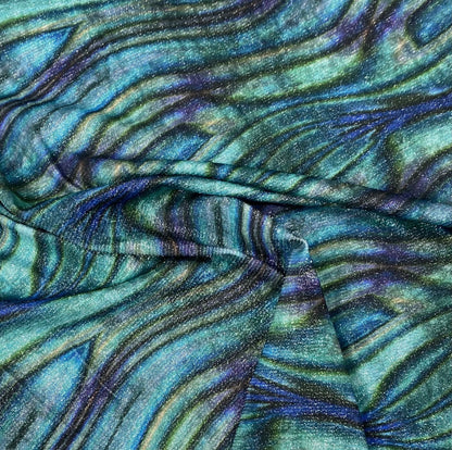 Wave Pattern Fabric By Metre