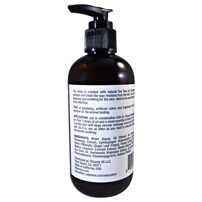 Wax Necessities Waxness Dr. Bump Natural Pre-Post Lotion – Tea Tree, Rosemary, Lemongrass & Sage (8 oz)