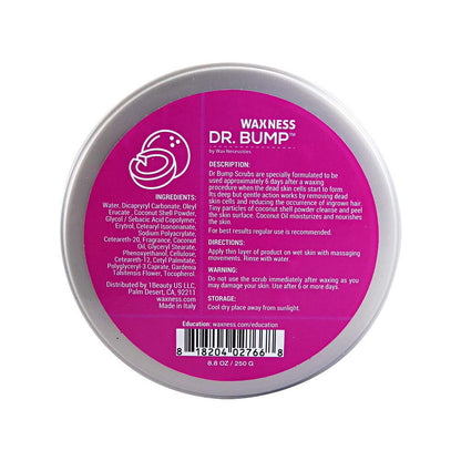 Waxness Dr. Bump Scrub 3 in 1 Coconut Shell – 8.8 oz / 250 g | Post-Wax Exfoliation & Moisturizing