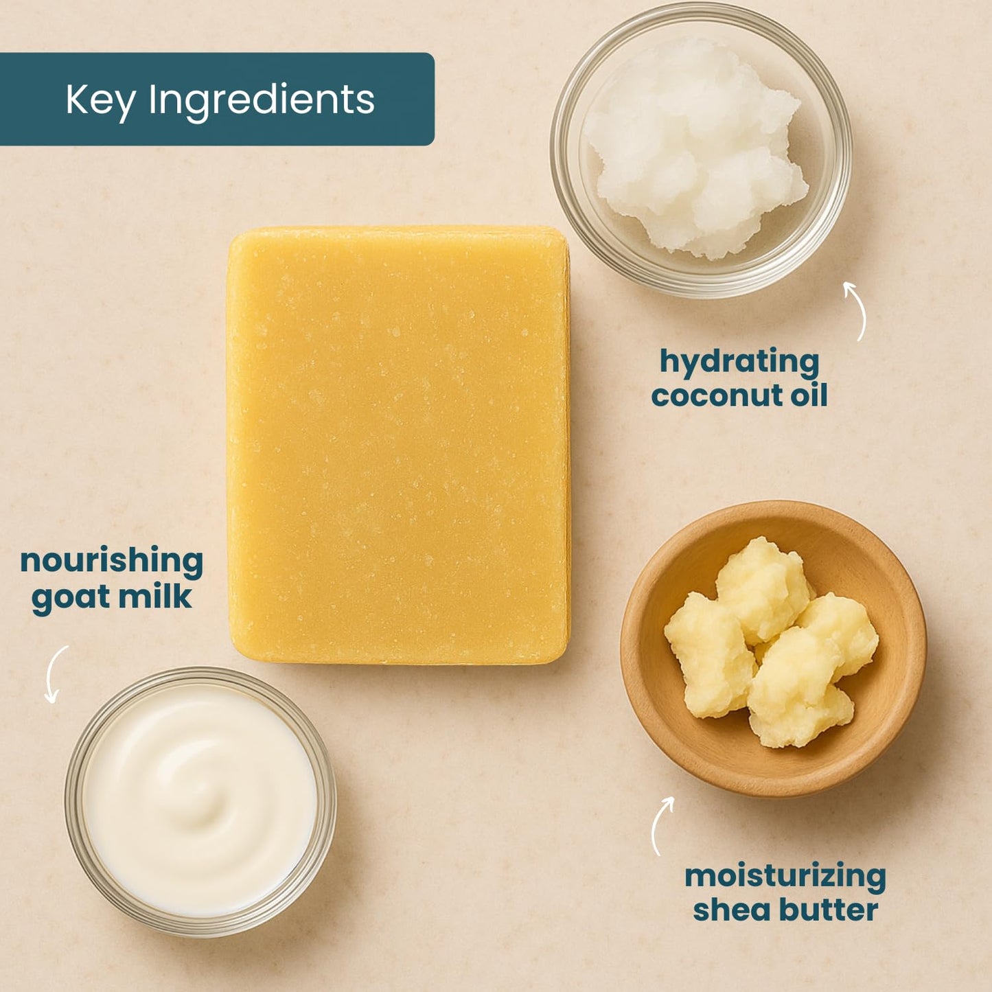 Way Natural French Lavender Goat Milk Soap Bars (3 Pack) – Handmade, 5oz Each