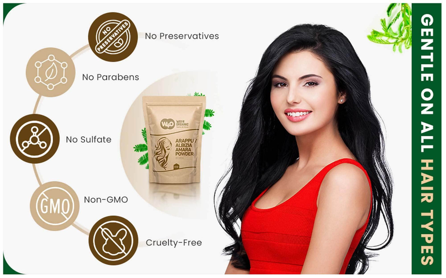 WAY 4 ORGANIC W4O Arappu Powder 8 Oz – Natural Hair Care & Scalp Support