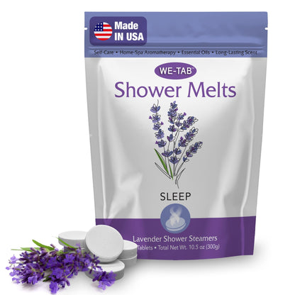 We-Tab Shower Steamers 10-Pack – Lavender Aromatherapy for Relaxation & Self-Care