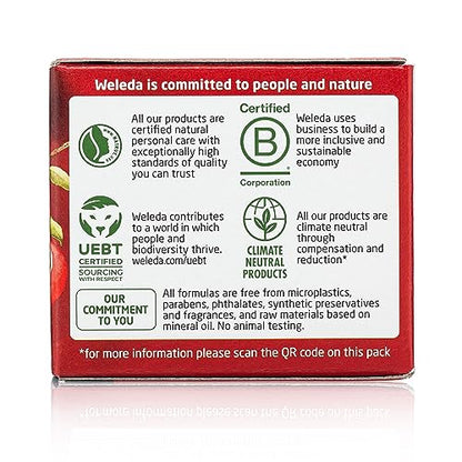 Weleda Face Care Plumping Day Cream – Pomegranate & Maca Root Peptides, 1.3 oz