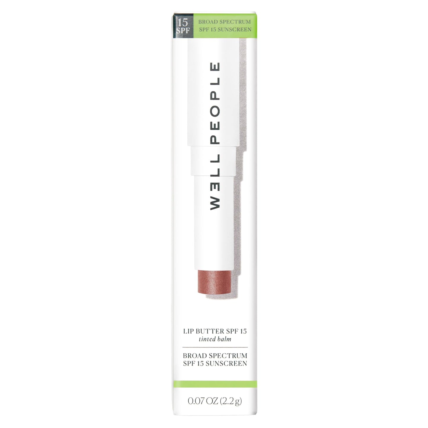 Well People Lip Butter SPF 15 Tinted Balm | Hydrating Lip Care with Sun Protection & Subtle Color